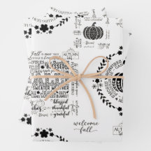 Autumn Vibes Wrapping Papers