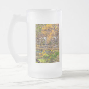 Autumn View Alley Spring Frosted Glass Beer Mug