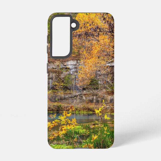 Autumn View Alley Spring Samsung Phone Case (Back)