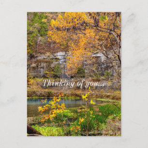 Autumn View Alley Spring Thinking Of You Postcard