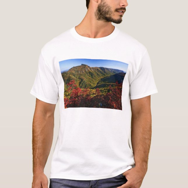 Autumn view of Linville Gorge often called the T-Shirt (Front)
