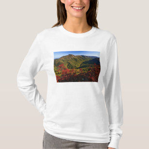 Autumn view of Linville Gorge often called the T-Shirt