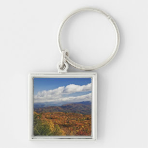 Autumn view of Southern Appalachian Mountains Key Ring