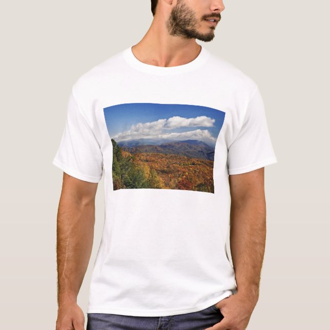 Autumn view of Southern Appalachian Mountains T-Shirt (Front)