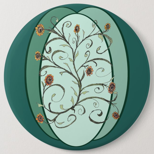 Autumn Vine 6 Cm Round Badge (Front)
