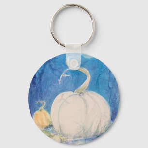 Autumn Vine Pumpkin Patch Maureen Girard Fall Key Ring