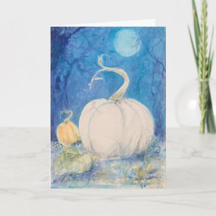 Autumn Vines Pumpkin Fall Maureen Girard Card