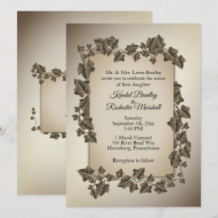 Autumn Vines Wedding Invitation 5.5" x 7.5"