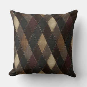Autumn Vintage Argyle Cushion
