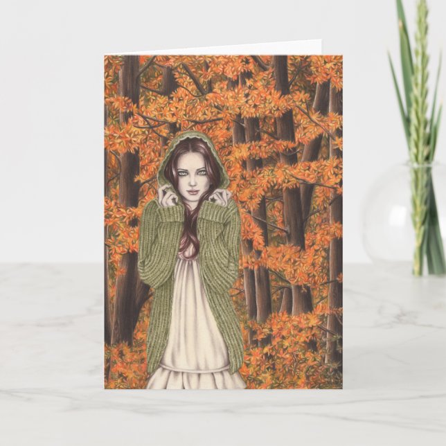 Autumn Walk Greeting Card (Front)