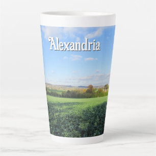 Autumn Walk in the Country - Large Personalised Latte Mug
