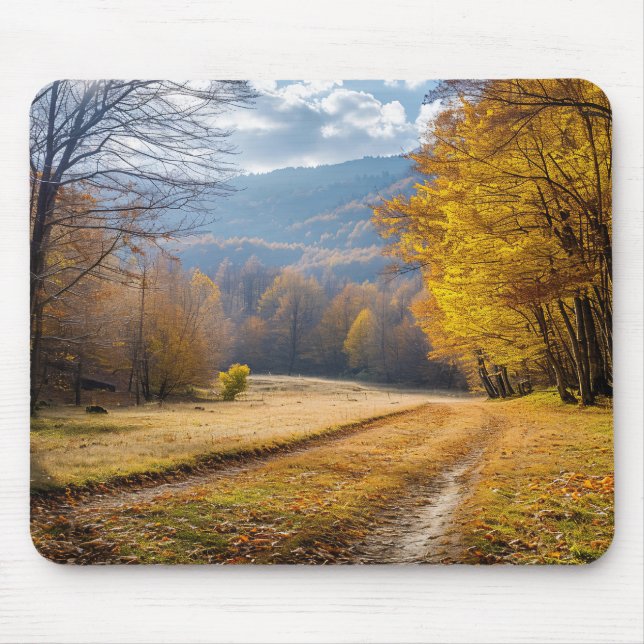 Autumn Walk  Mouse Mat (Front)