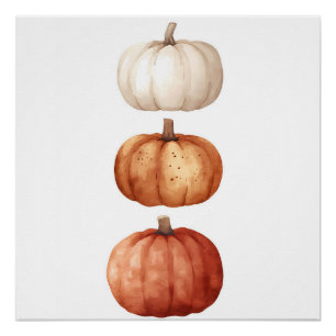 Autumn Wall Art, Pumpkin Fall Decor