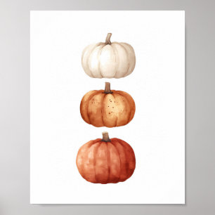 Autumn Wall Art, Pumpkin Fall Decor