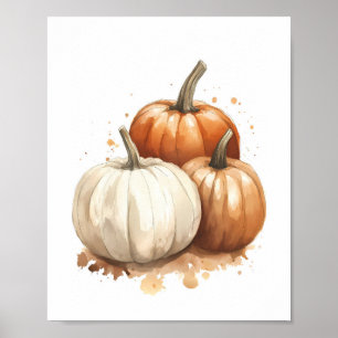 Autumn Wall Art, Pumpkin Fall Decor