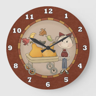 Autumn Wall Clock
