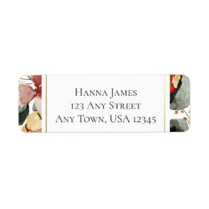 Autumn Watercolor Floral Wedding