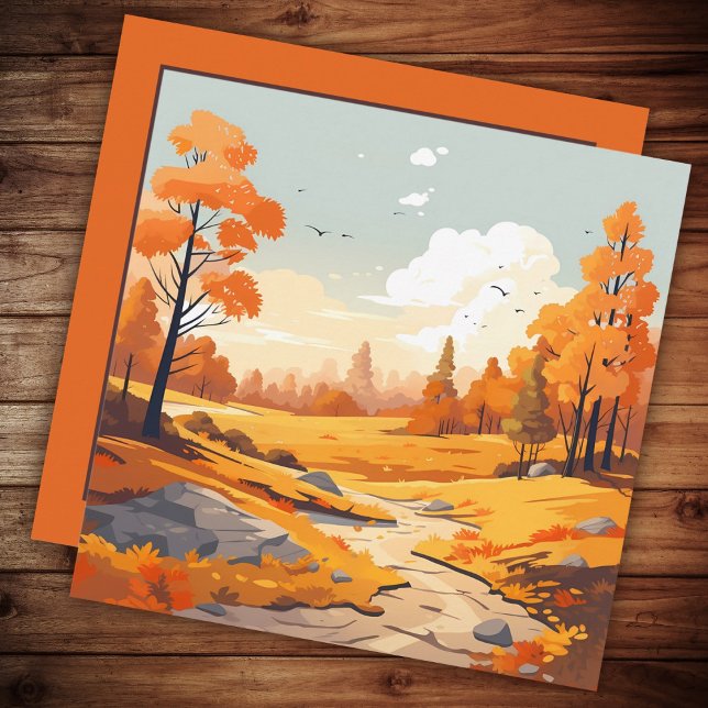 Autumn Watercolor Landscape (Creator Uploaded)