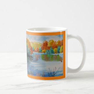 Autumn Watercolor Landscape Coffee Mug
