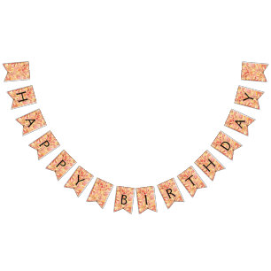 Autumn watercolour leaves bunting