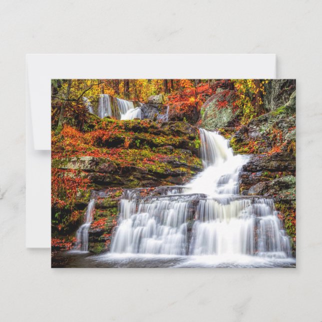 Autumn Waterfall Card (Front)