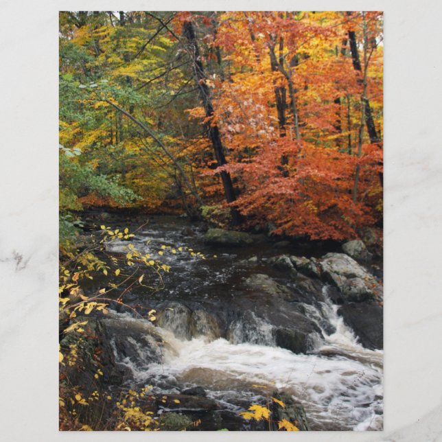 Autumn Waterfall Flyer (Front)