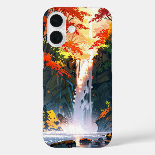 Autumn Waterfall Magic iPhone 16 Case