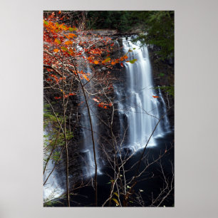 Autumn Waterfall Poster