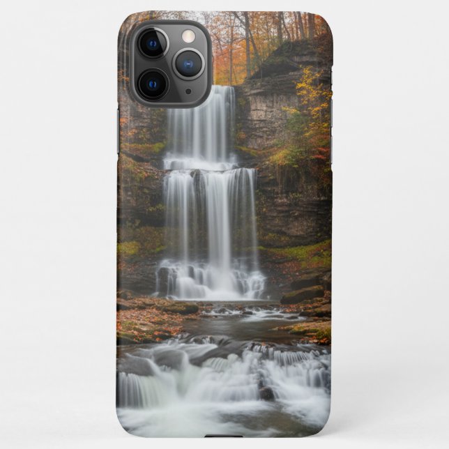 Autumn waterfalls - beautiful  iPhone case (Back)