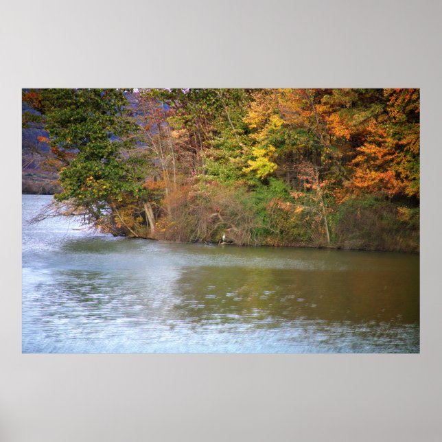 Autumn Waterscape Poster (Front)