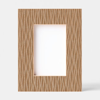 Autumn Wavy Lines Etched Frames | Brown & Orange