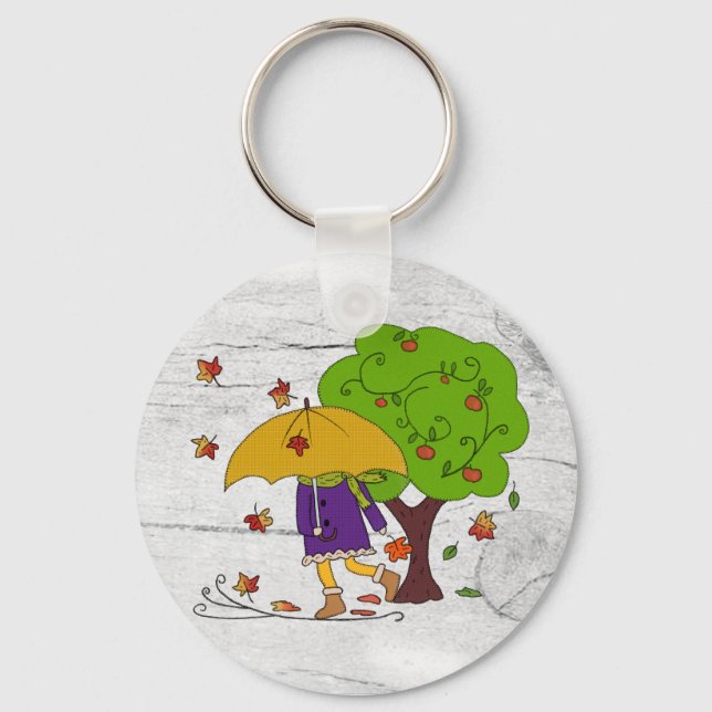 autumn weather key ring (Front)