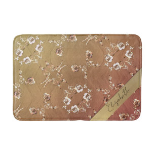 Autumn Weathered Rose  Bath Mat