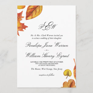 Autumn Wedding Invitation