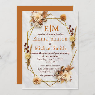 Autumn wedding invitations