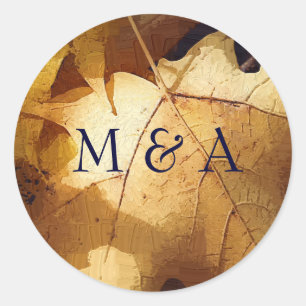 Autumn wedding stickers