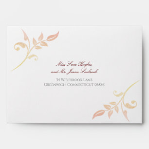 Autumn Wedding Swirl Envelope