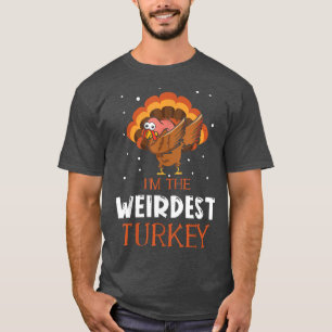 Autumn Weirdest Turkey Dab Dabbing Happy Thanksgiv T-Shirt