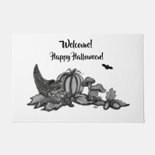 Autumn , Welcome! Happy Halloween! Doormat