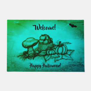 Autumn , Welcome! Happy Halloween! Doormat