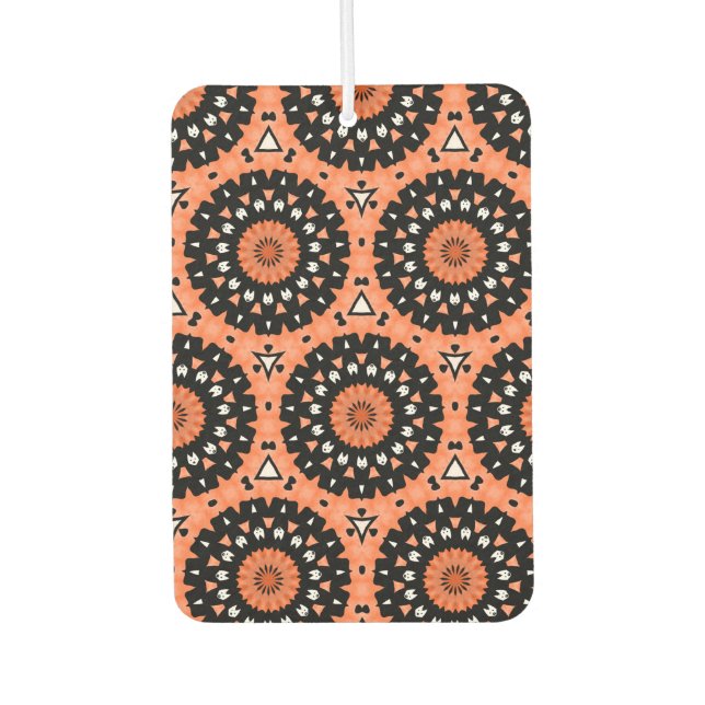 Autumn Westie Floral  Car Air Freshener (Front)