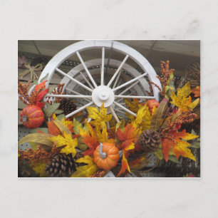 Autumn Wheel Postcard