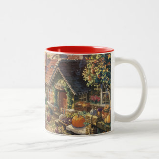 Autumn Whispers: A Cosy Cottage Escape Two-Tone Coffee Mug