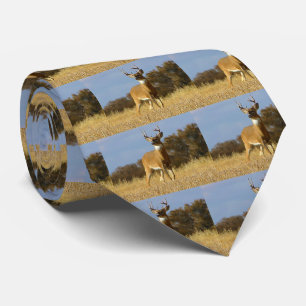 Autumn Whitetail Buck Men's Tie