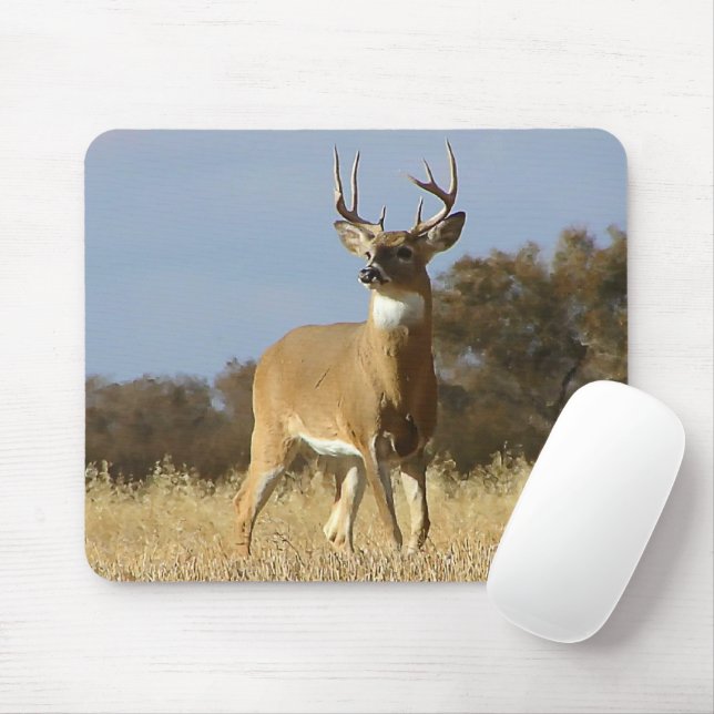 Autumn Whitetail Buck Mouse Mat (With Mouse)