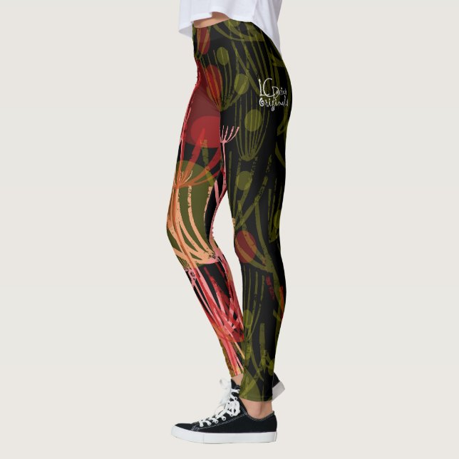 Autumn Wildflowers Leggings (Left)
