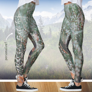 Autumn wildflowers leggings