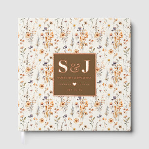 Autumn Wildflowers Wedding Guestbook