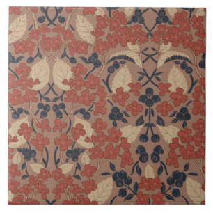 Autumn William Morris Style Pattern Tile