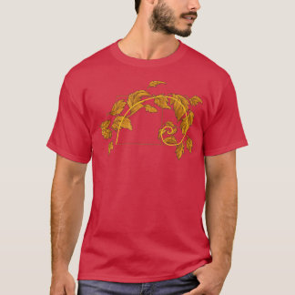 autumn wind blowing leaves in fibonacci spiral gif T-Shirt